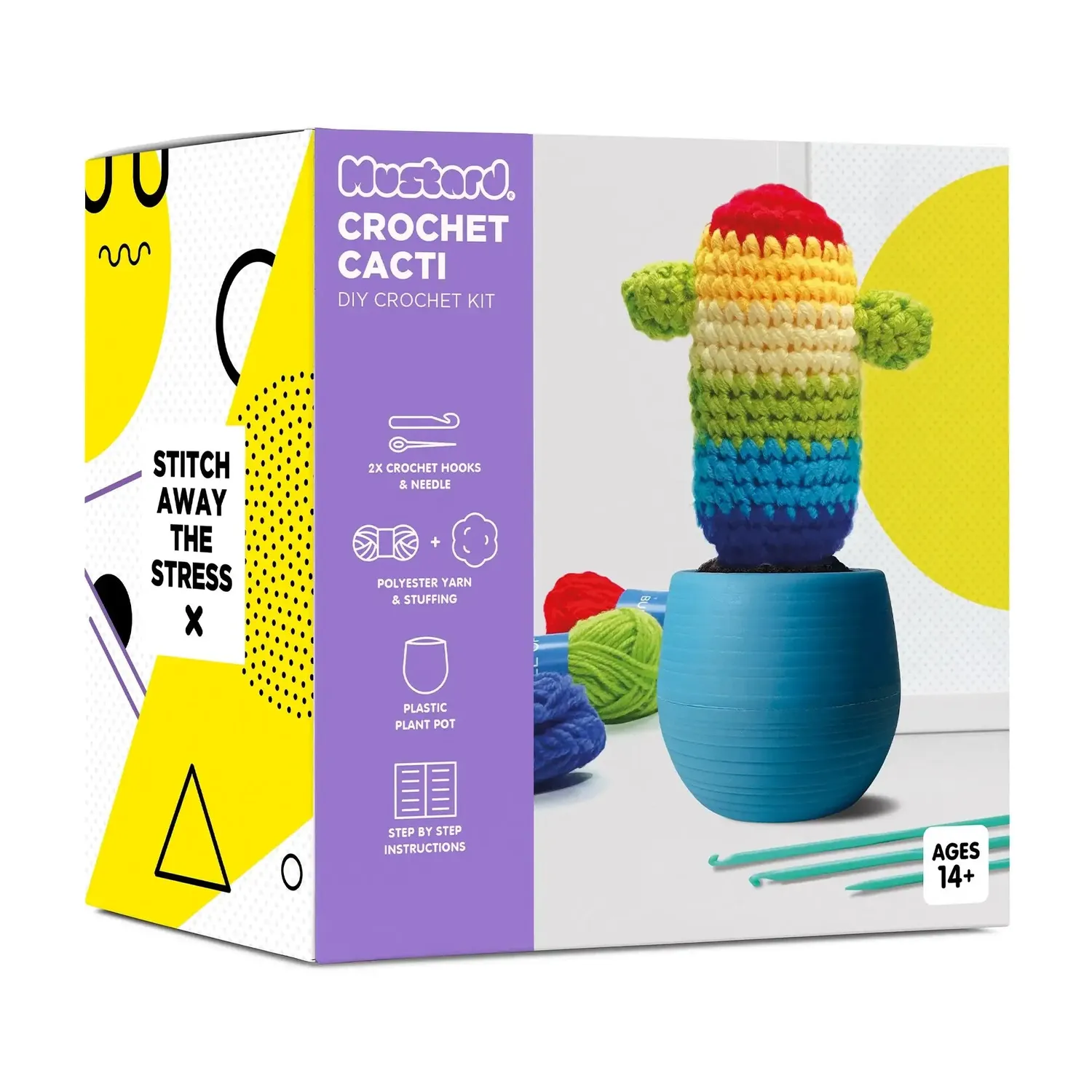 Mustard Fun Cactus Rainbow virkkit