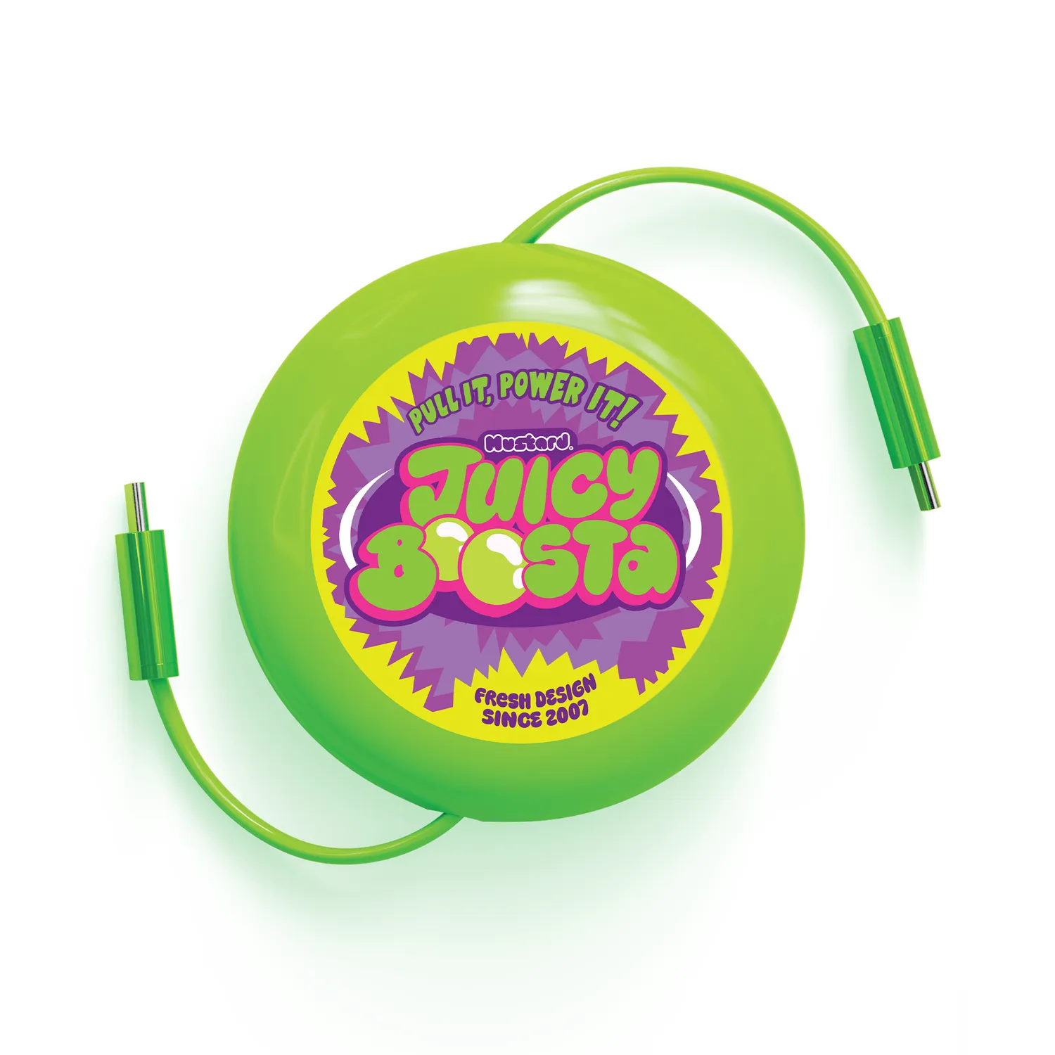 Mustard Juicy Boosta USB-C laddkabel indragbar