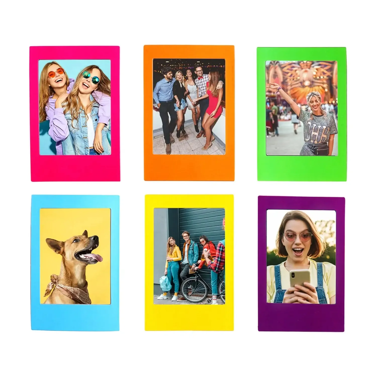 Mustard Bold Rainbow magnetramar instax färgmix