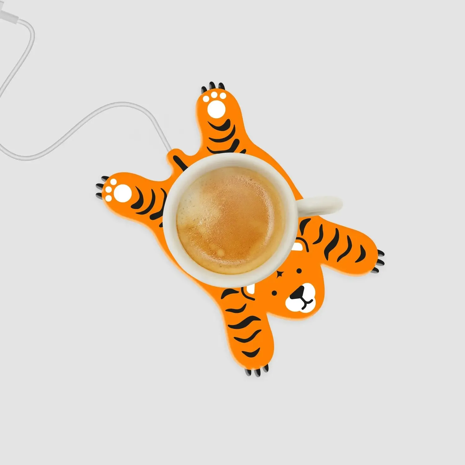 Mustard Sleepy Tiger muggvärmare USB