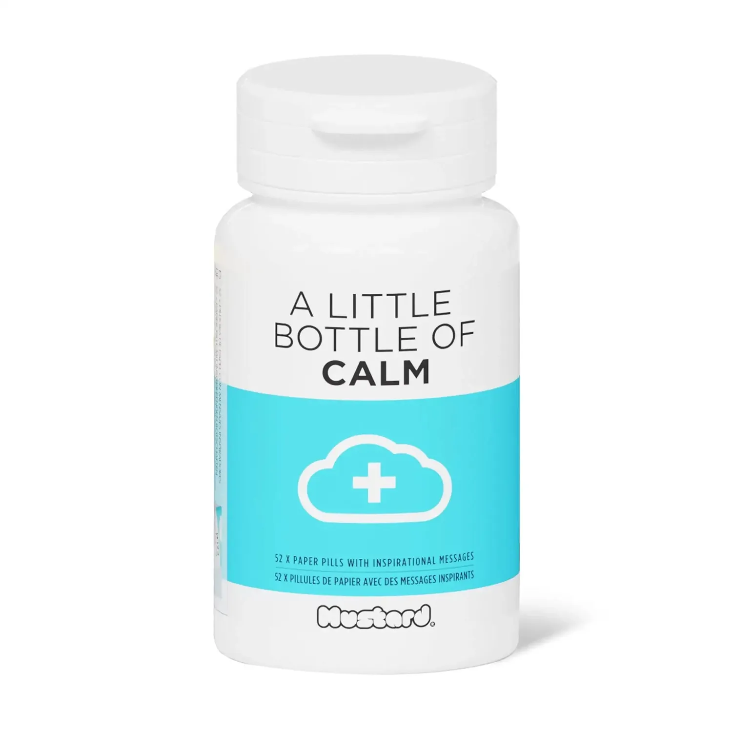 Mustard Bottle Of Calm present lugnpiller
