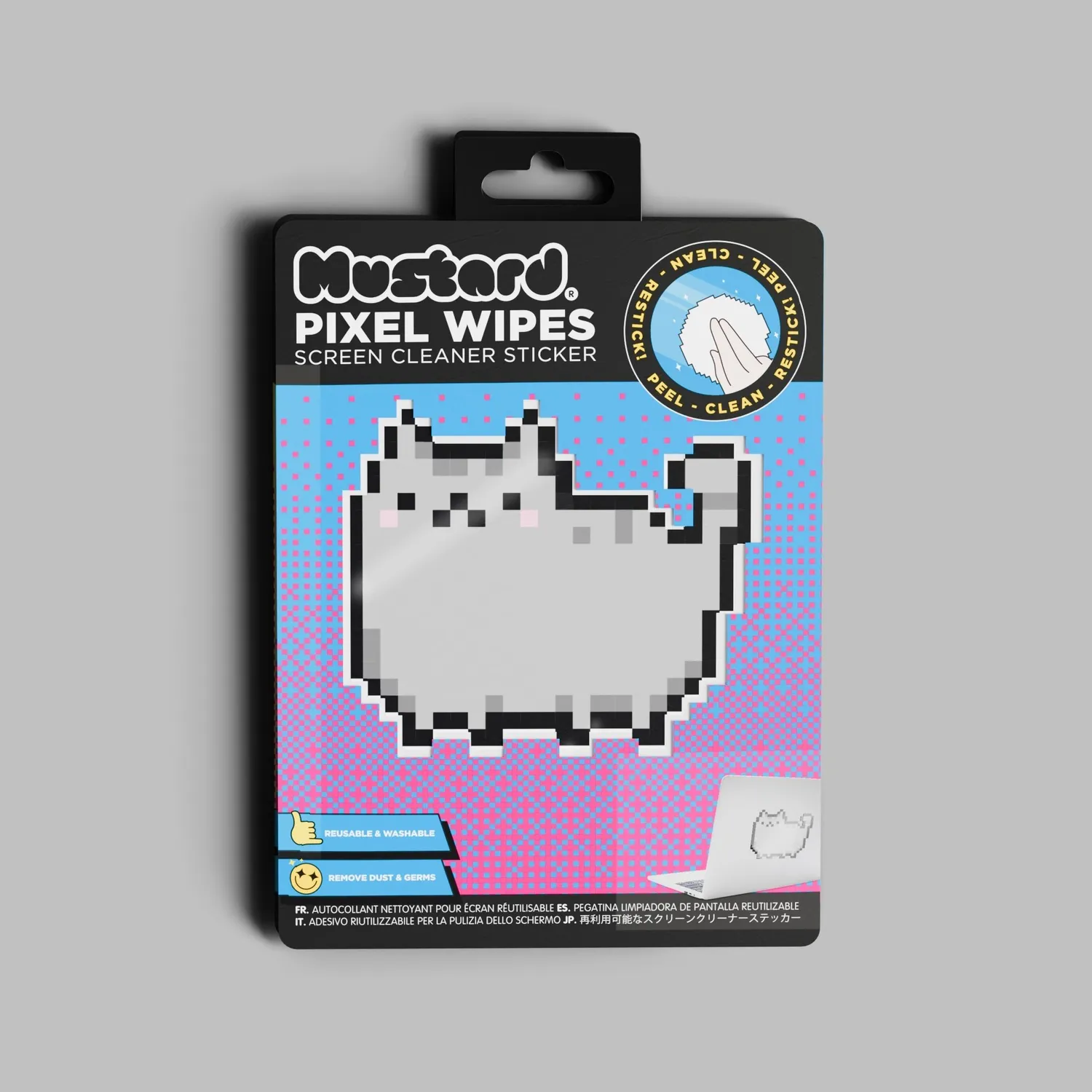 Mustard Cat Pixel Wipes skärmputs katt