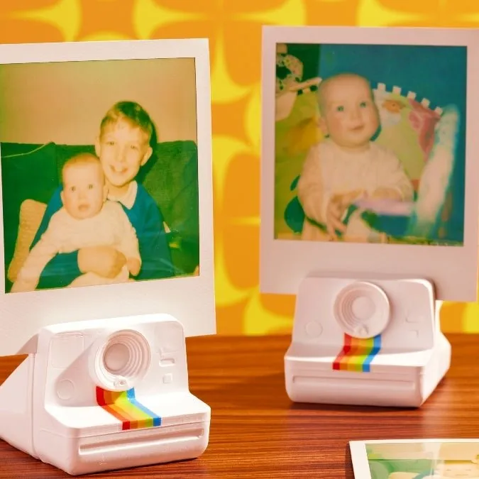 Mustard Polaroid fotohållare kamera 2-pack