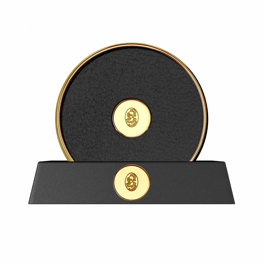 El Casco M-653 L glasunderlägg 23k guld
