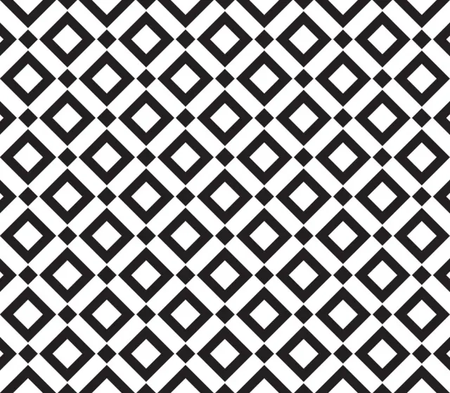 Deflecto FashionMat Black Diamond golvmatta svart mönstrad