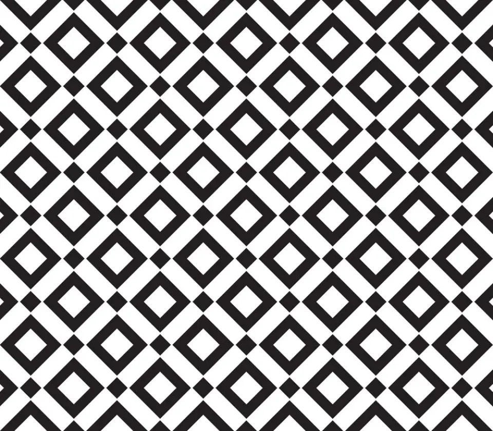 Deflecto FashionMat Black Diamond golvmatta svart mönstrad