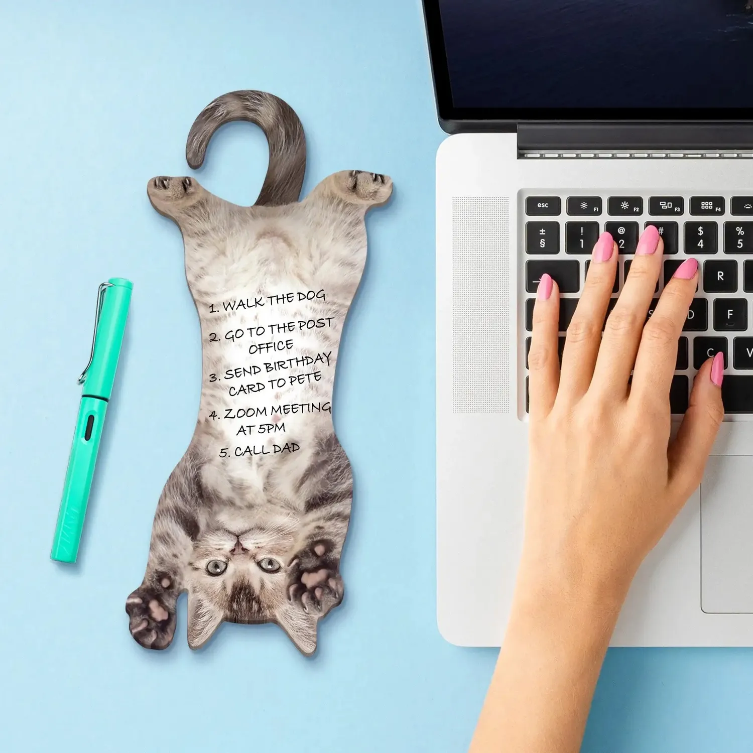 Mustard Cat Hanging klisterlappar katt