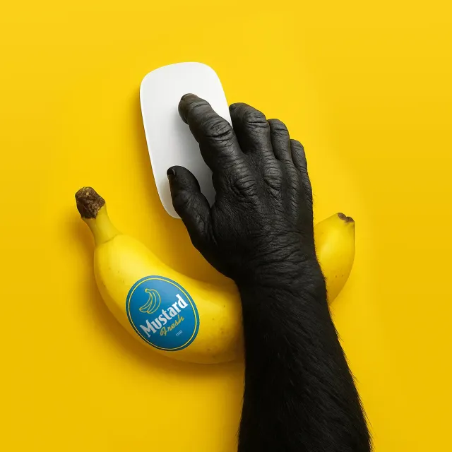 Mustard Go Bananas handledsstöd banan