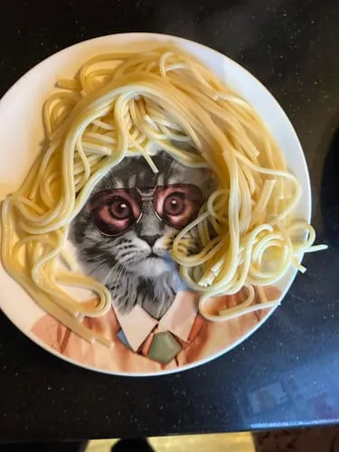 Mustard Wild Dining Courtney tallrik katt keramik