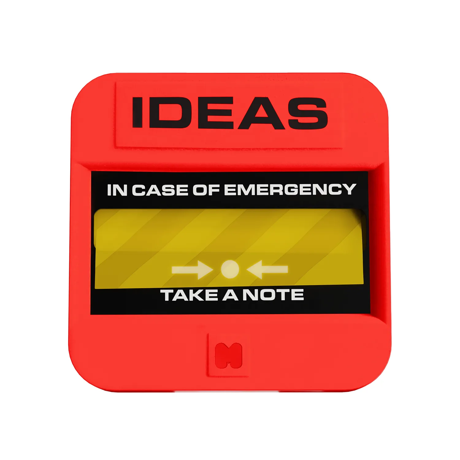 Mustard Emergency klisterlappsdispenser röd