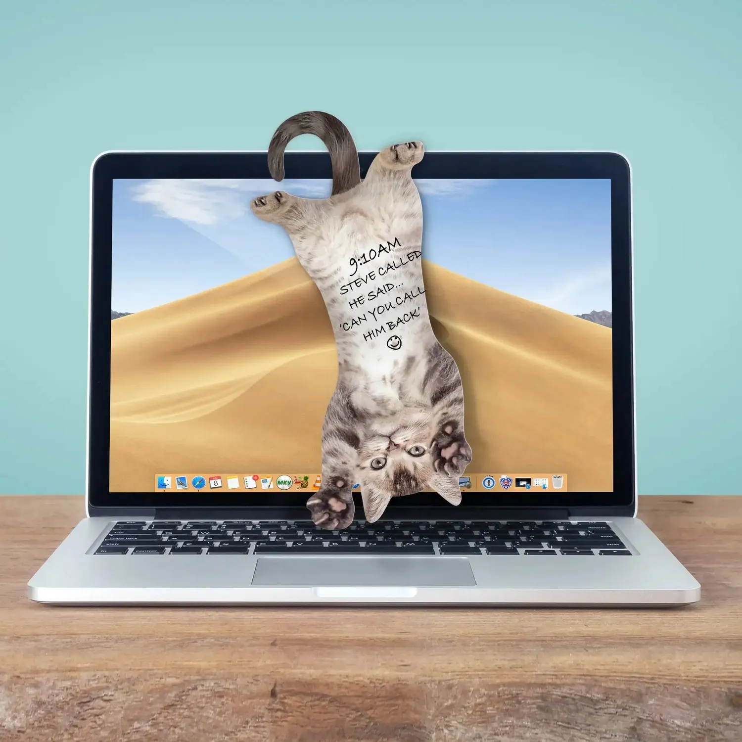 Mustard Cat Hanging klisterlappar katt