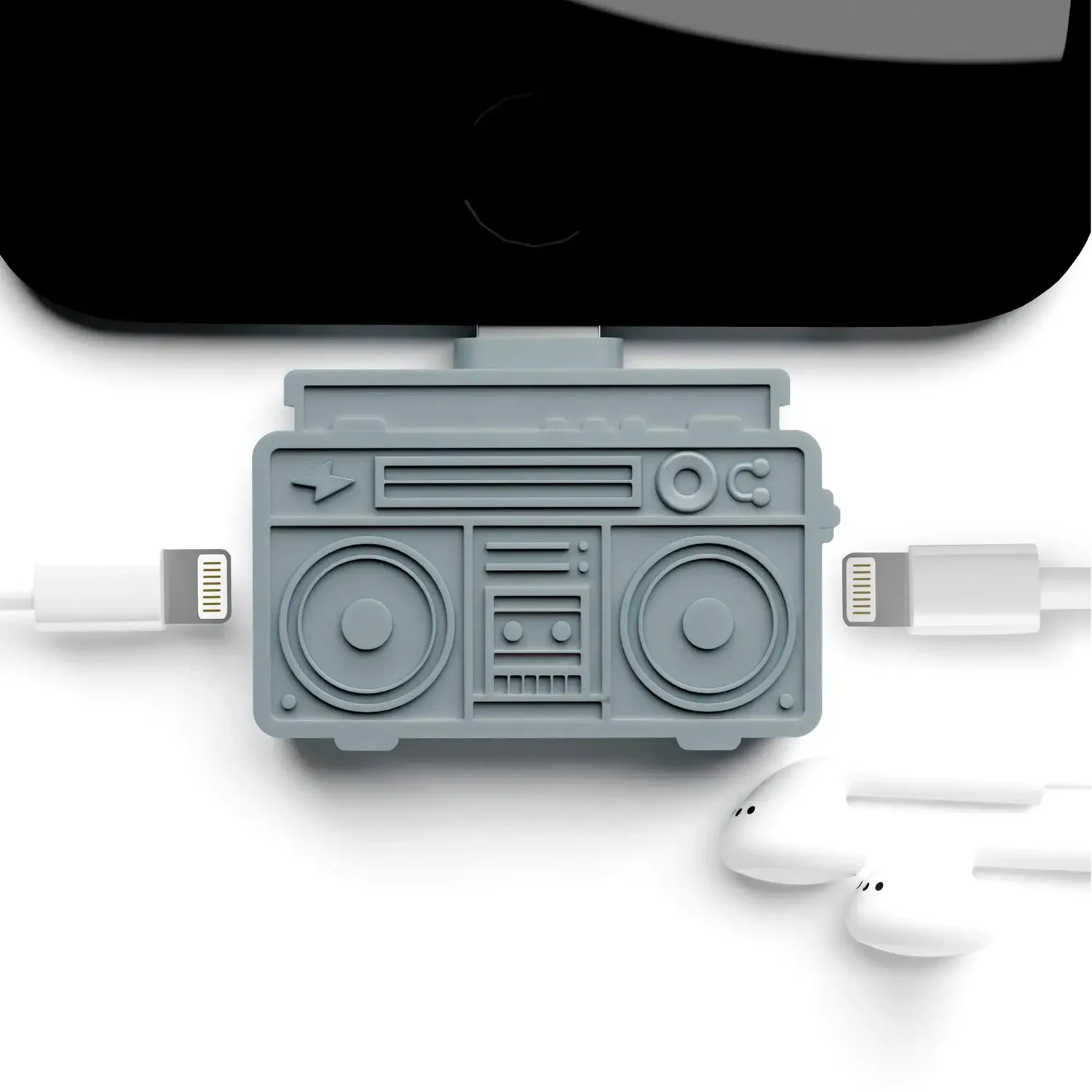 Mustard Boombox hörlurssplitter med laddning