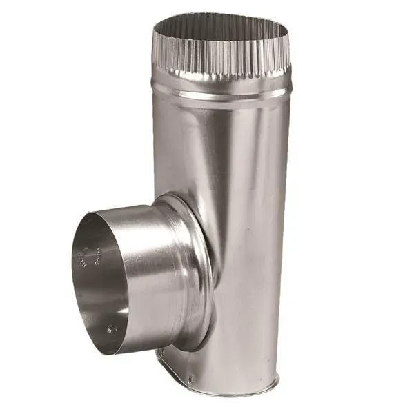 Deflecto Offset 4 ventilationskoppling aluminium 10 cm