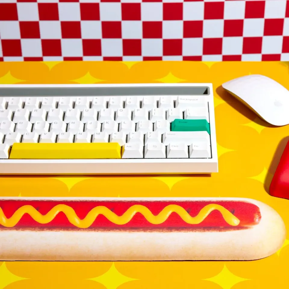 Mustard Hotdog handledsstöd mjuk korv