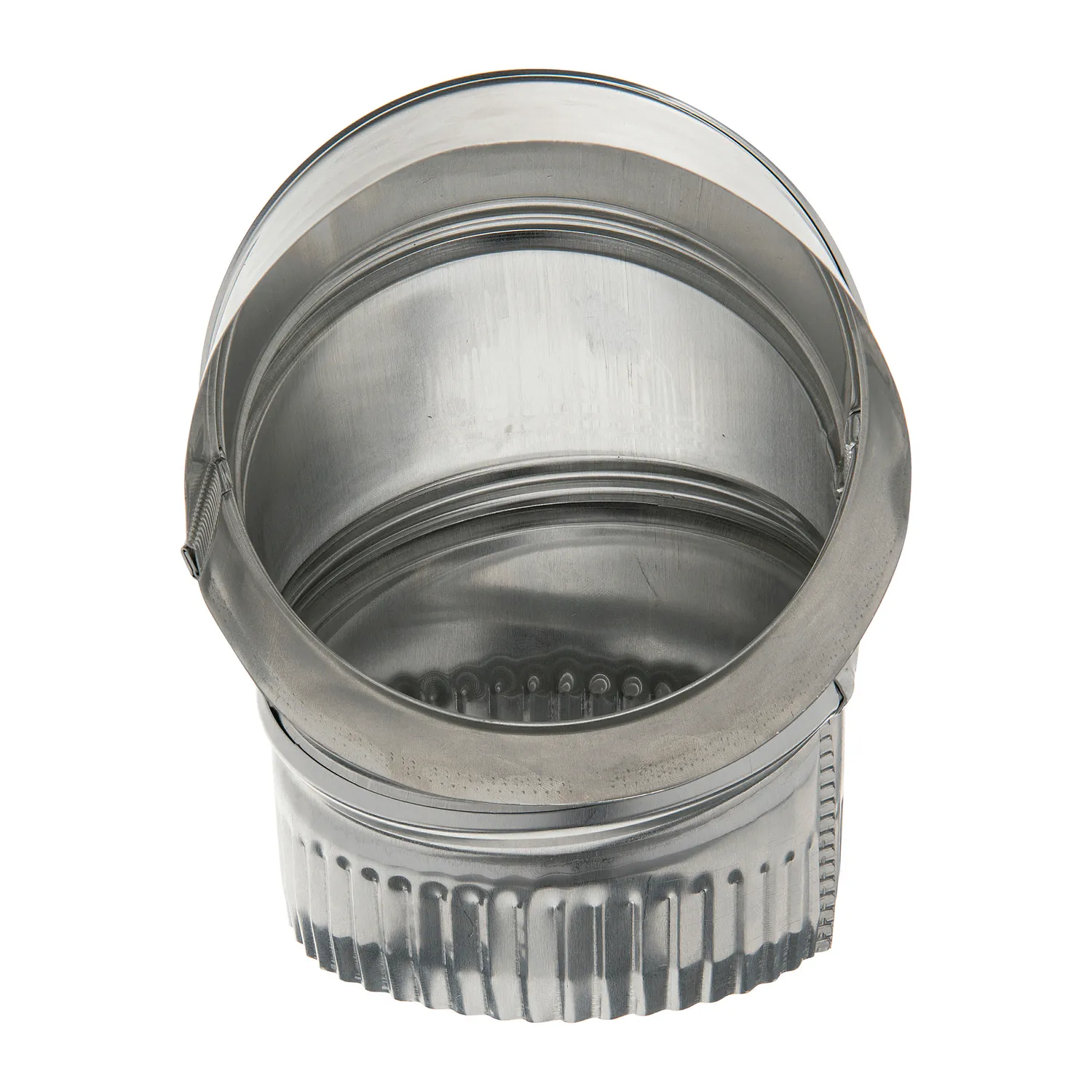 Deflecto Airtight 0-90 Degrees Elbow rörböj aluminium 10 cm