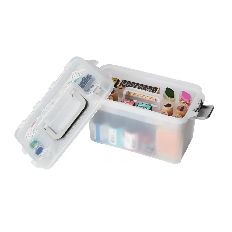 Deflecto Mini Storage Box förvaringsbox transparent pyssel