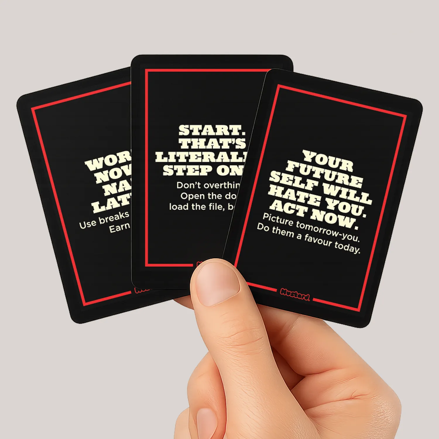 Mustard A Guide To Getting More Sh*t Done kortlek