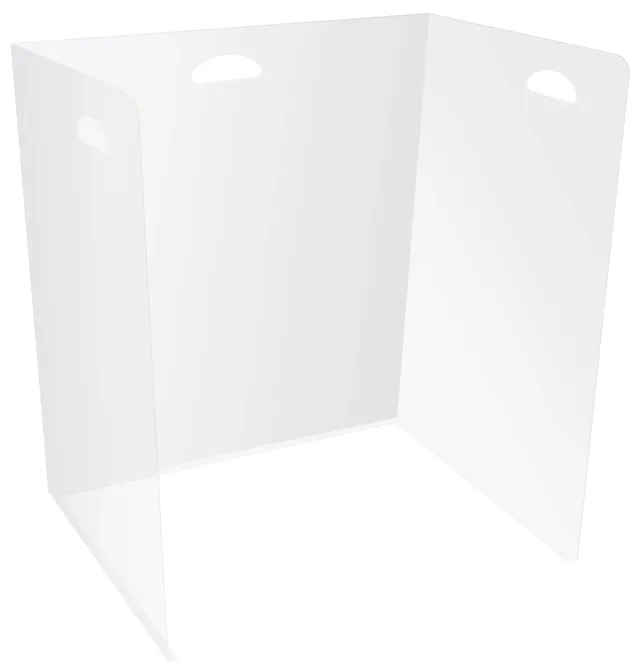 Deflecto Desktop Barriers skrivbordsskärm transparent lätt