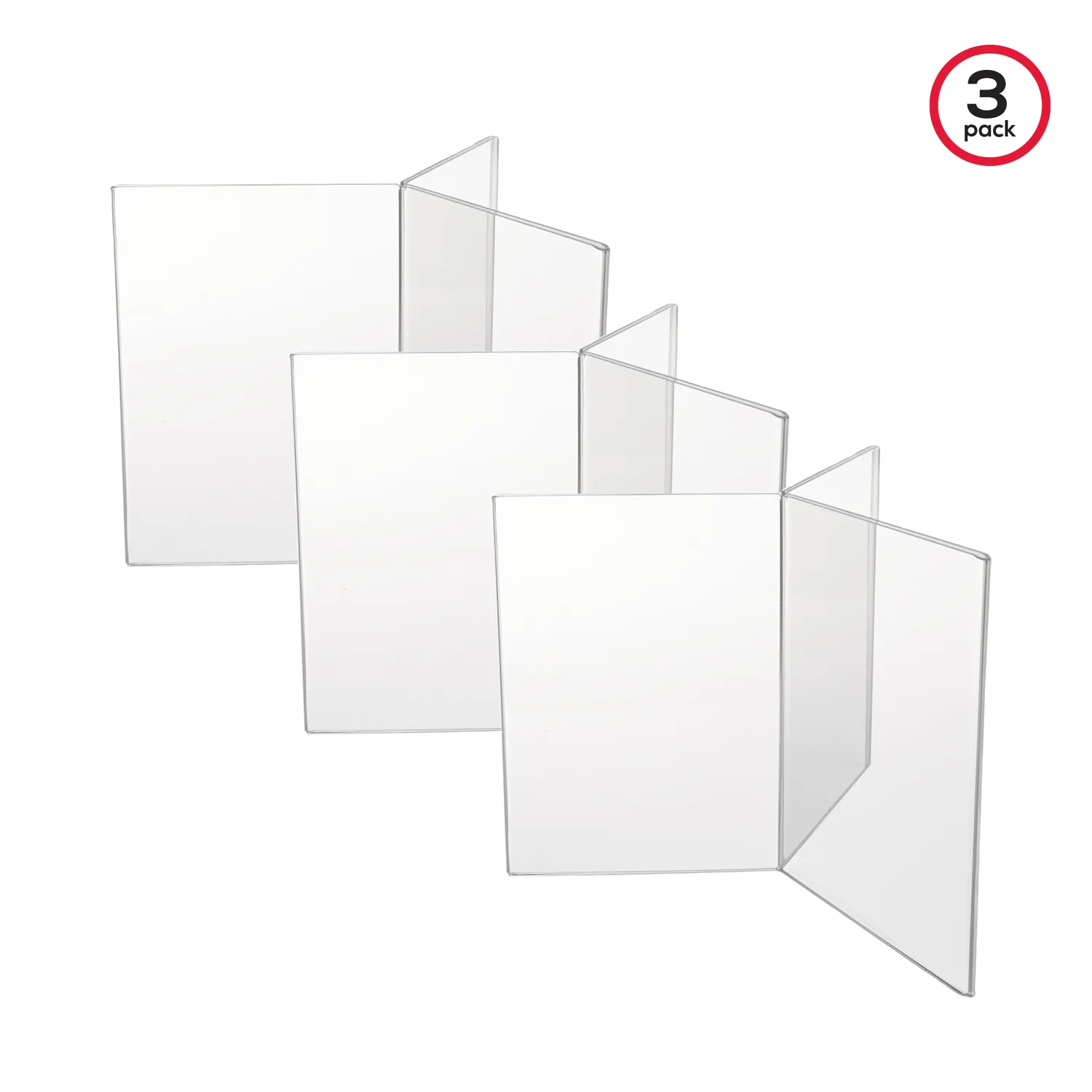 Deflecto 6-Sided Sign Menu skylthållare transparent