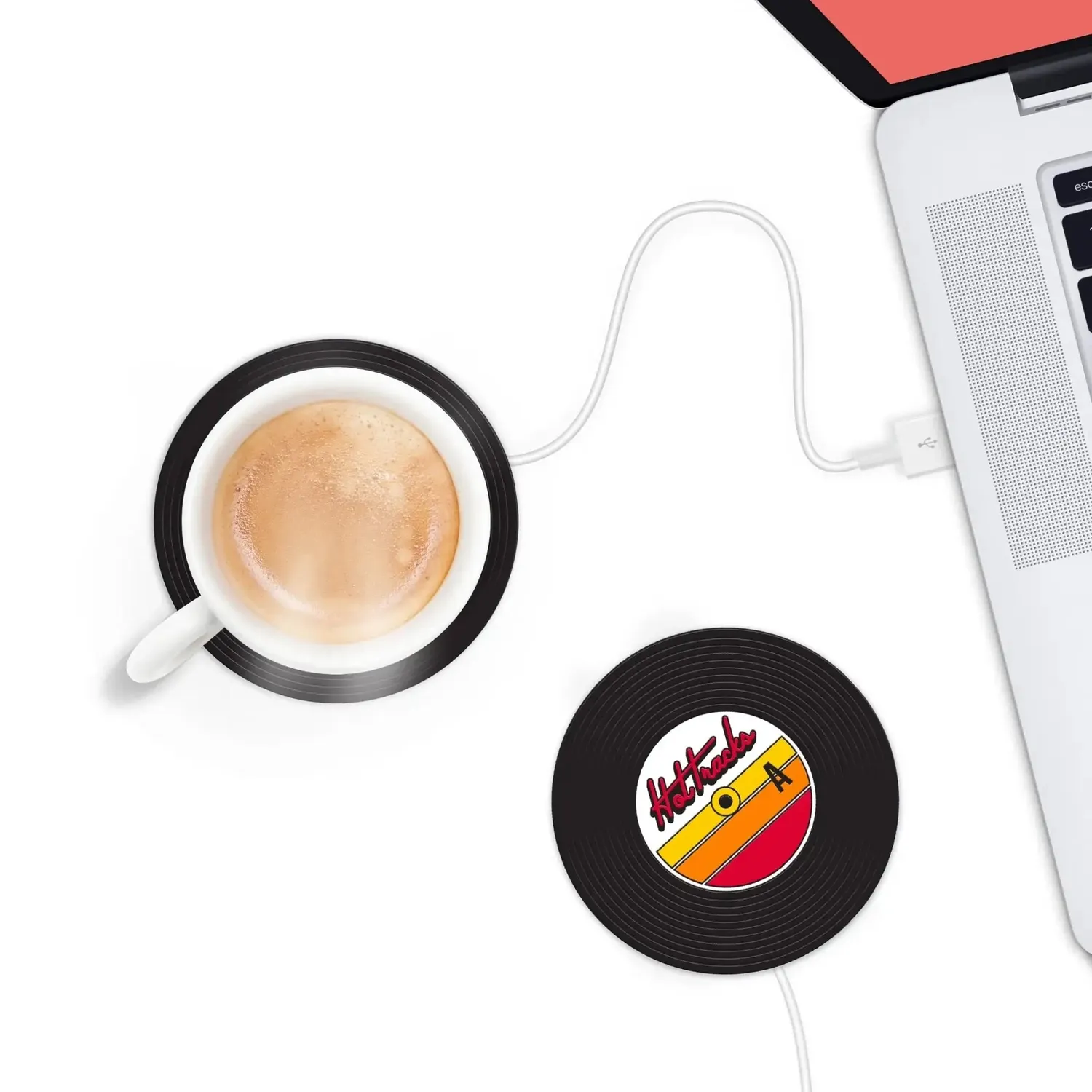 Mustard Hot Tracks muggvärmare vinyl USB