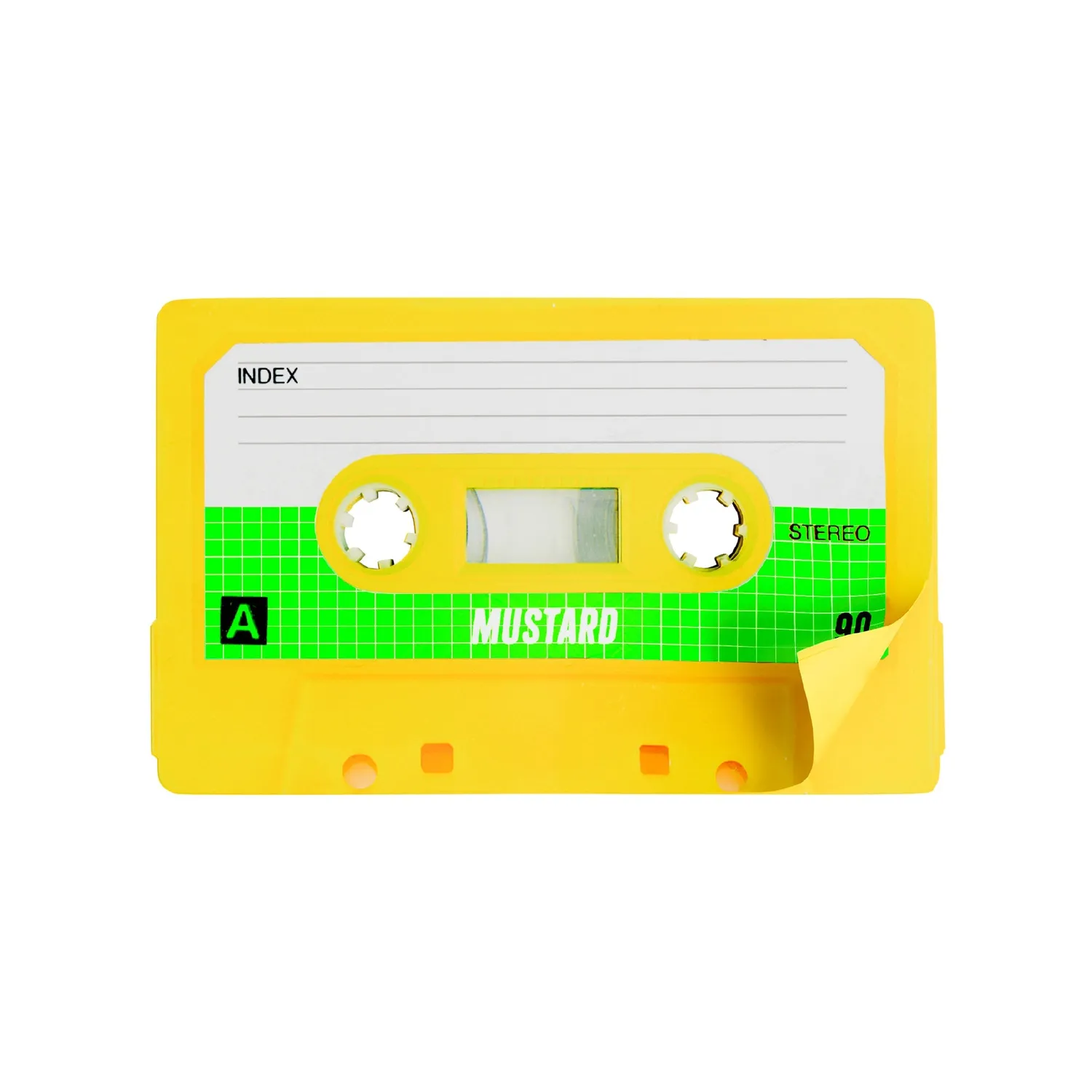 Mustard Cassette Sticky Notes klisterlappar kassett