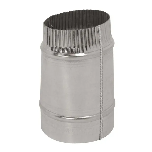 Deflecto Airtight adapter oval-rund 10 cm metall
