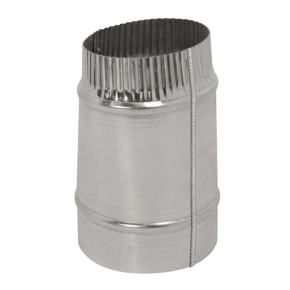 Deflecto Airtight adapter oval-rund 10 cm metall