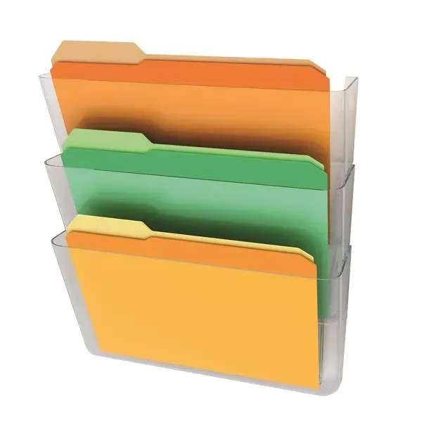 Deflecto EZ Link DocuPocket väggfack 3-fack okrossbar