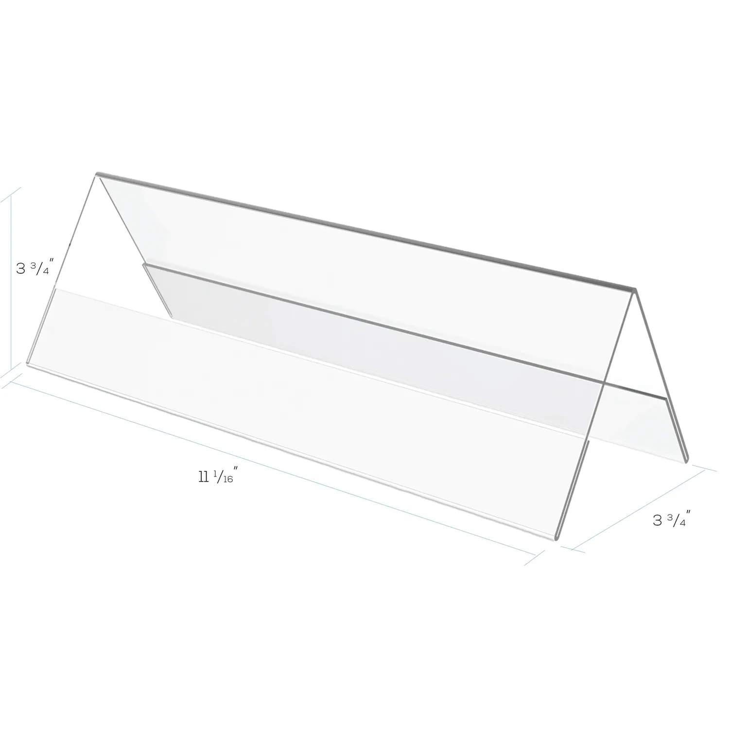 Deflecto Classic Image namnskylt 28 cm klarplast
