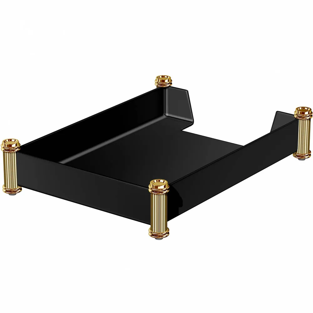 El Casco M-673 LN brevställ svart med 23 karat guld