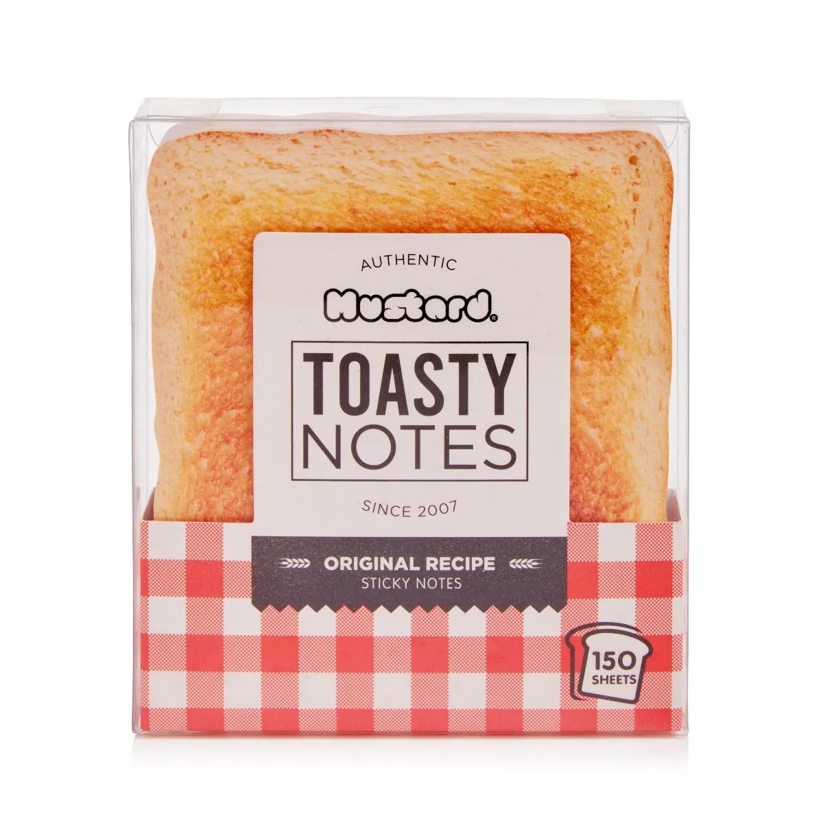 Mustard Toasty Notes klisterlappar rostmacka
