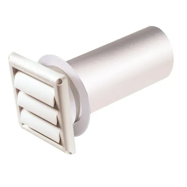 Deflecto Louvered ventilhuv yttervägg torktumlare tyst