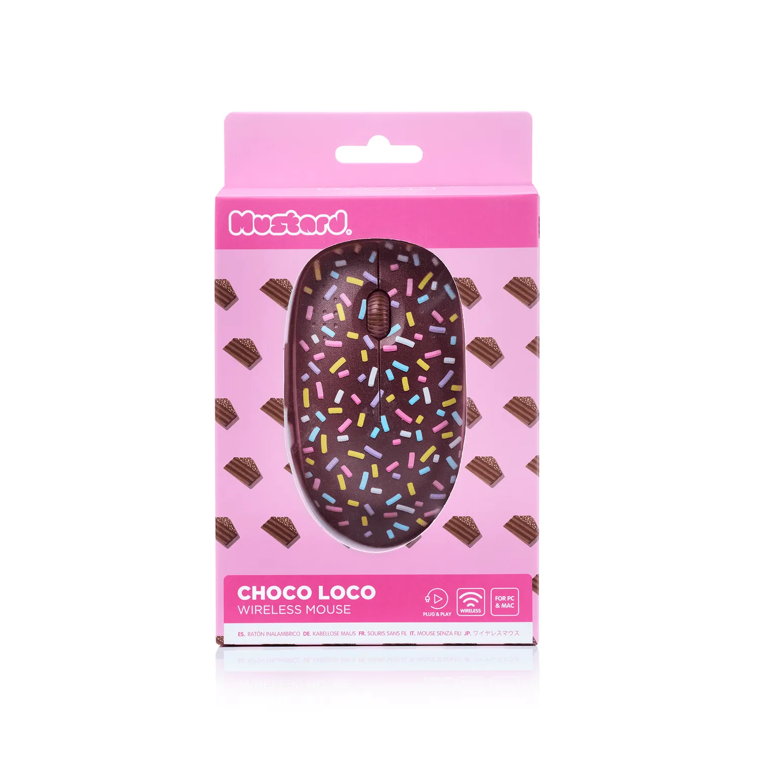Mustard Choco trådlös datormus chokladtårta