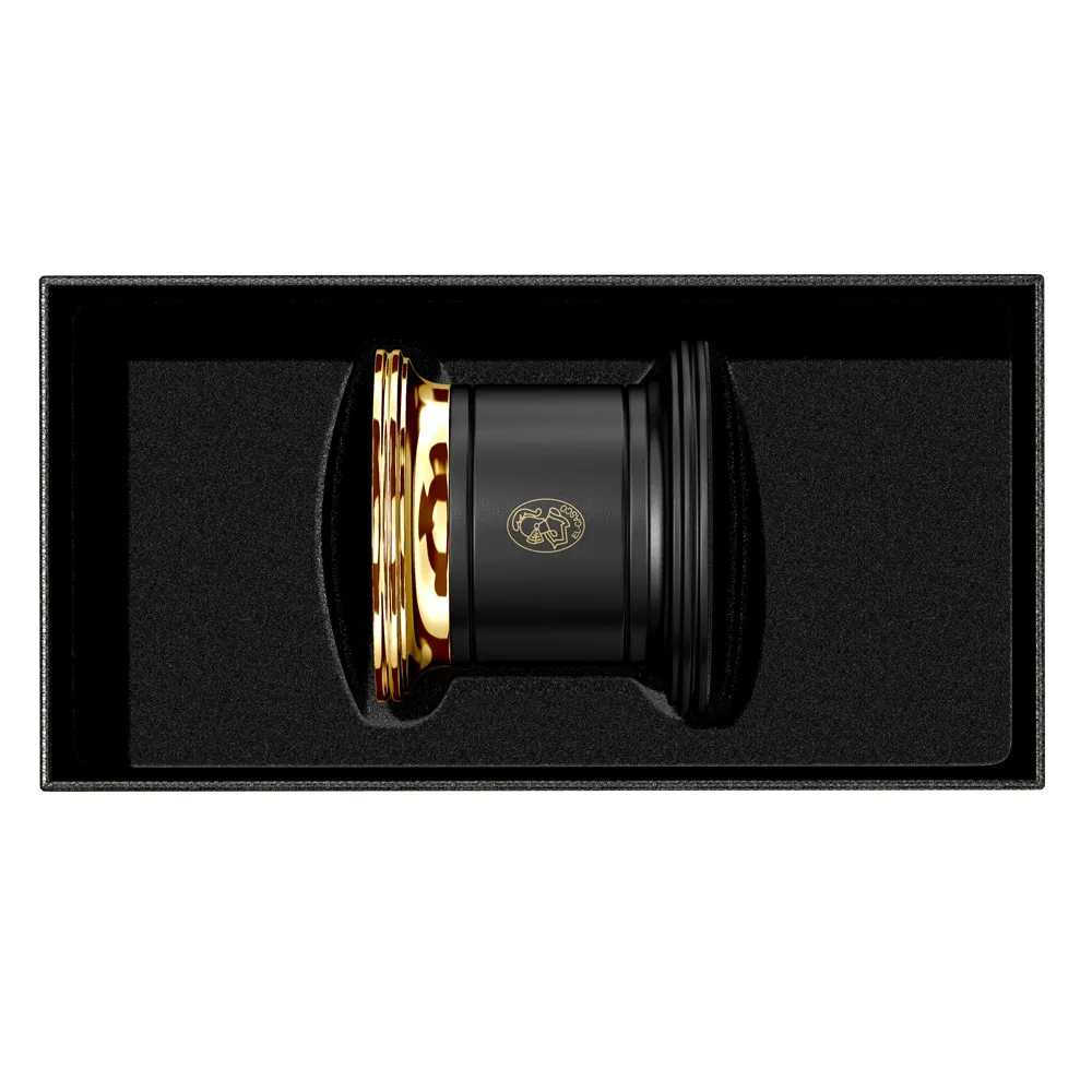 El Casco M-657 gemhållare svart lack guld