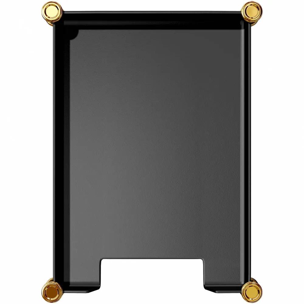 El Casco M-673 LN brevställ svart med 23 karat guld