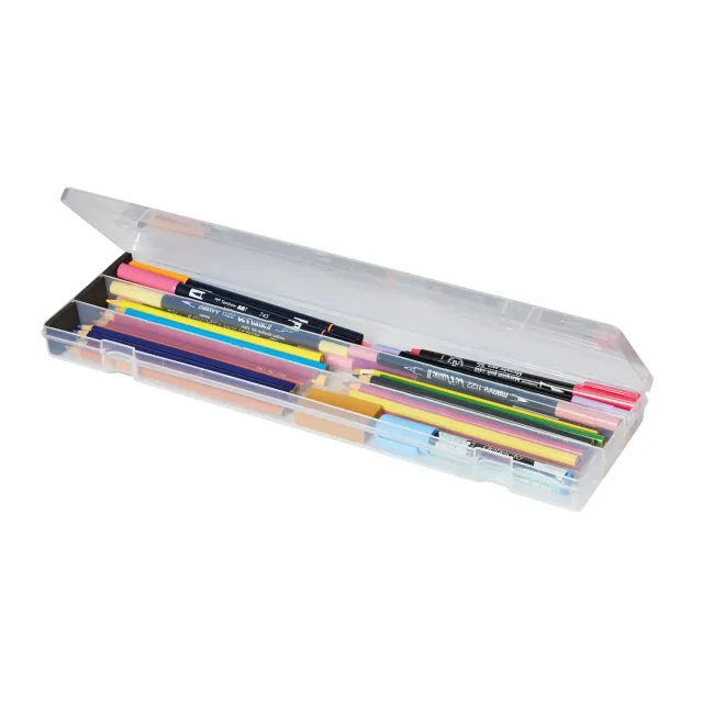 Deflecto Art Box förvaringsbox penslar linjal
