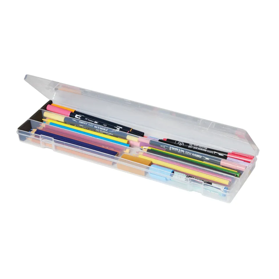 Deflecto Art Box förvaringsbox penslar linjal