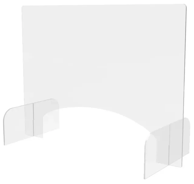 Deflecto Countertop Safety Barrier skyddsskärm med lucka