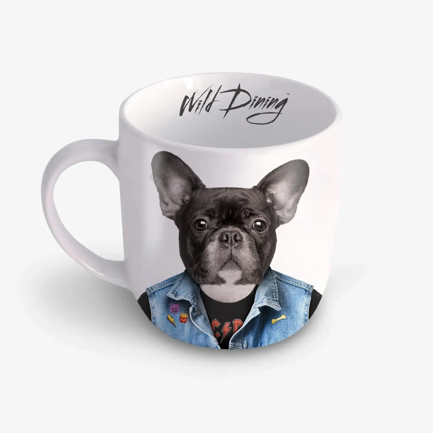 Mustard Wild Dining Dylan The Dog mugg bulldogg