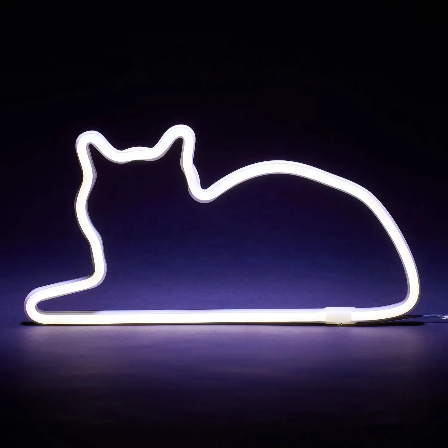 Mustard Cat Light Sitting LED-lampa USB sittande katt