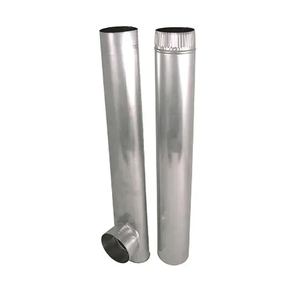 Deflecto Skinny Duct ventilationsrör 69-122 cm aluminium