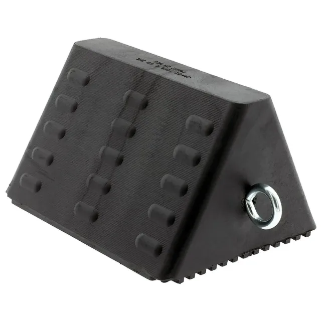 Deflecto Smooth Pyramid Wheel Chock hjulkloss svart gummi