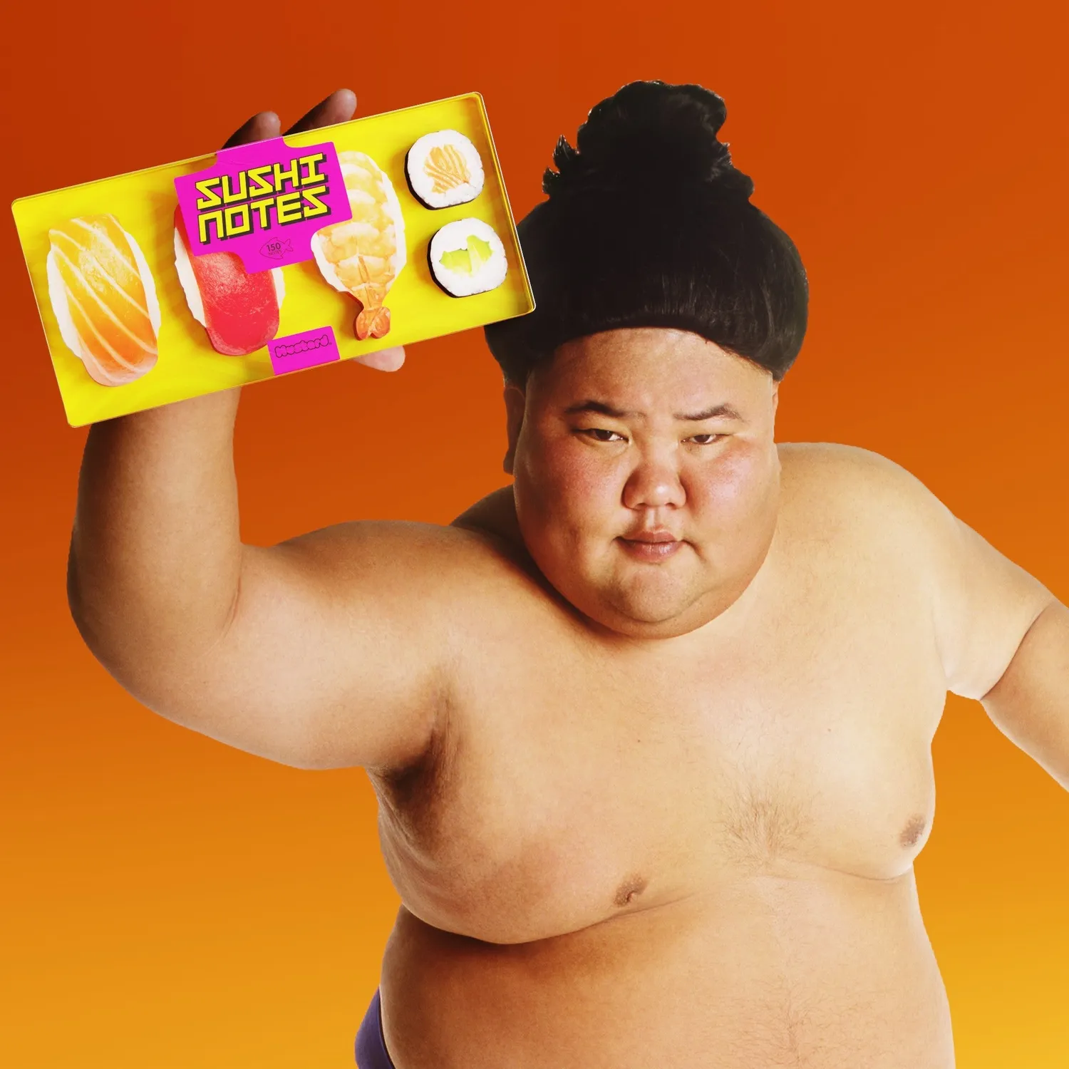Mustard Sushi Bento klisterlappar sidmarkörer set