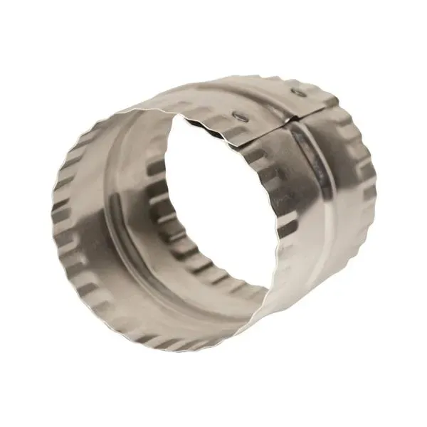 Deflecto ventilationskoppling aluminium crimpad