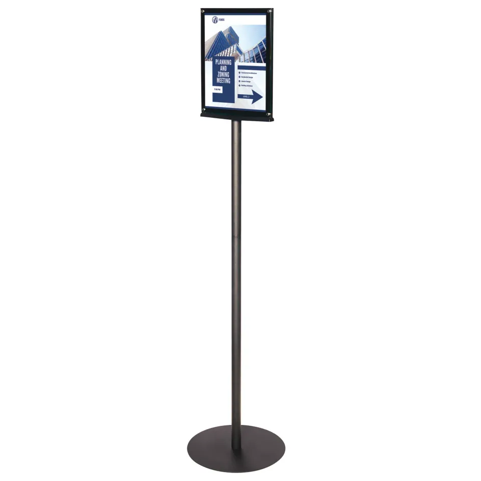Deflecto Magnetic Sign Display golvskylt dubbelsidig magnet