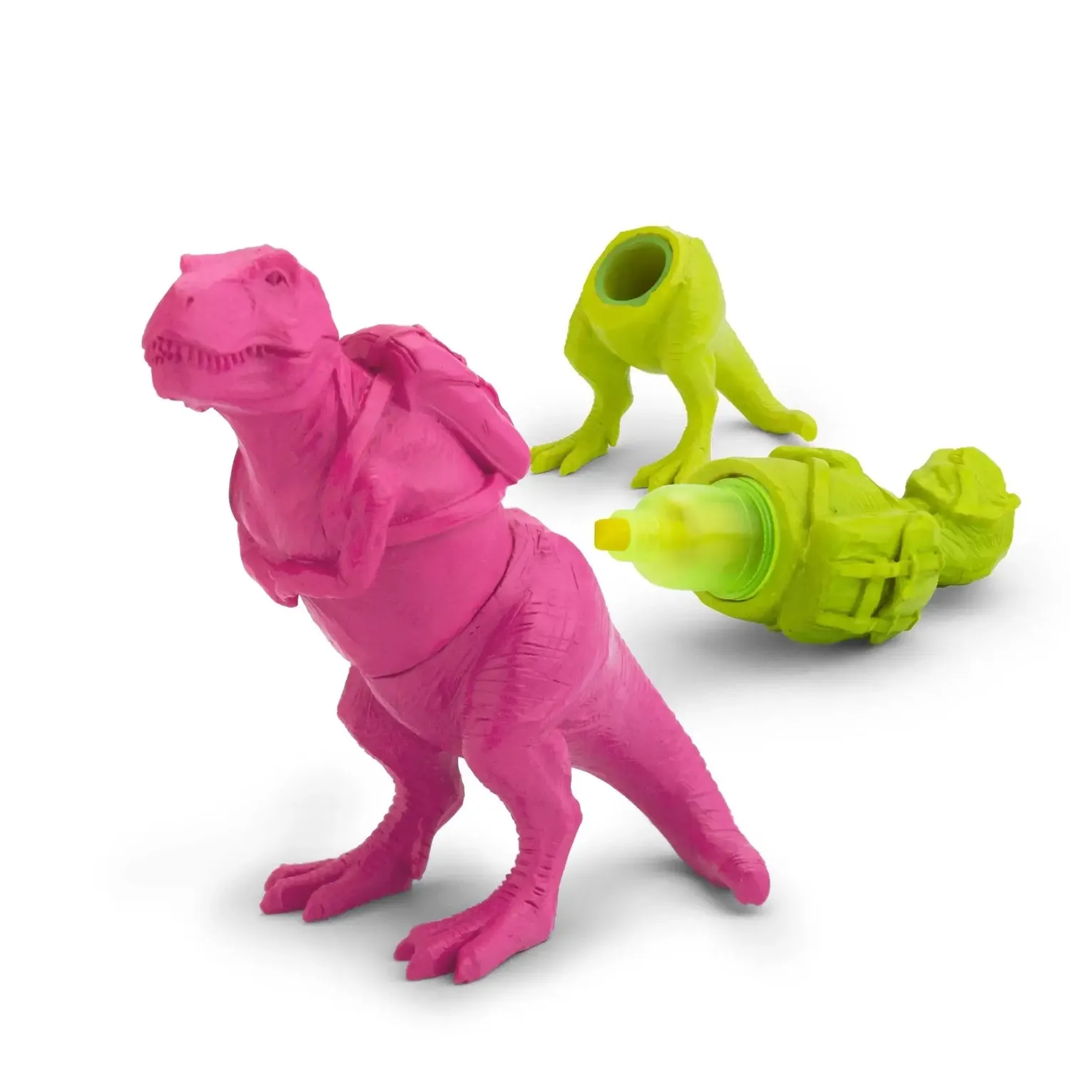 Mustard T-Rex Dino överstrykningspenna magenta