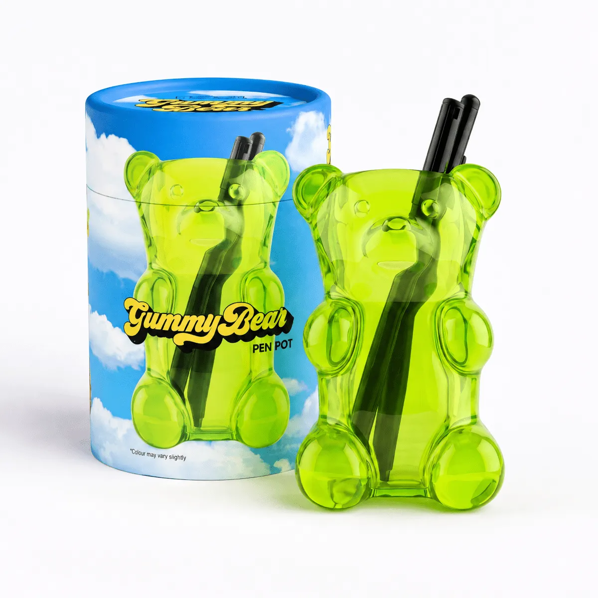 Mustard Gummy Bear pennställ grön gummibjörn