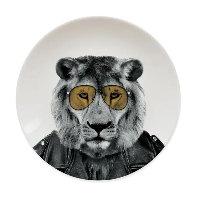 Mustard Larry Lion tallrik lejon