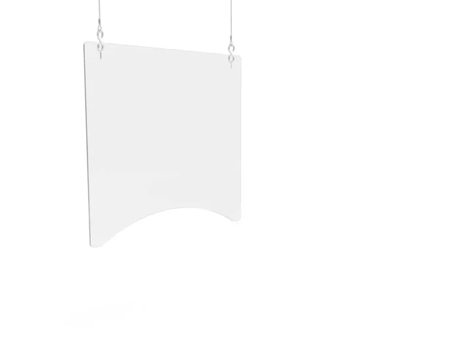 Deflecto Hanging Safety Barrier skyddsskärm 61 x 61 cm