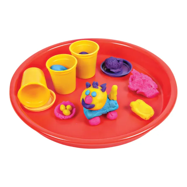 Deflecto Antimicrobial Kids Round Storage Tray 13" pysselbricka